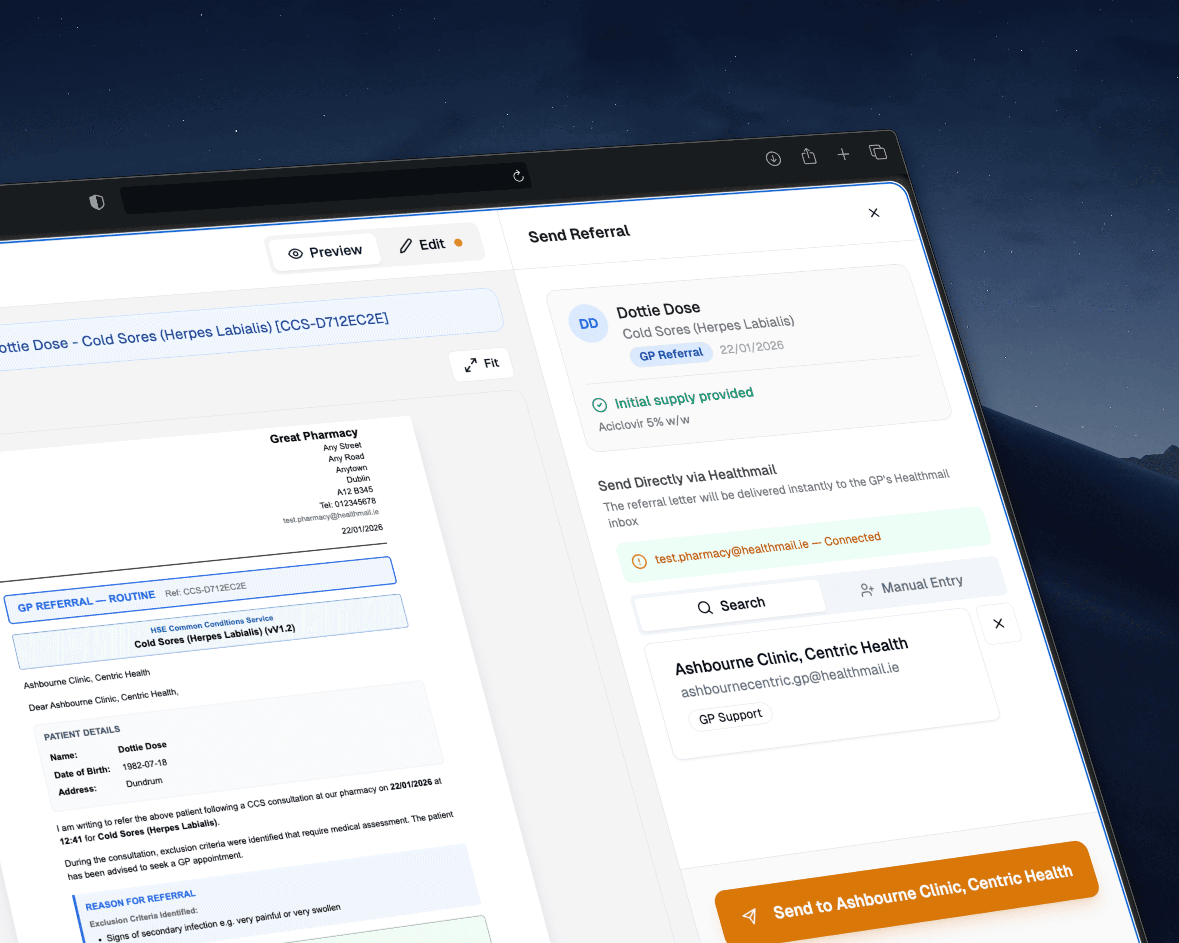 RxCopilot GP Referral with Healthmail integration
